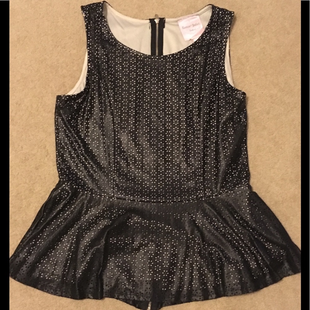 Romeo and Juliet couture peplum top